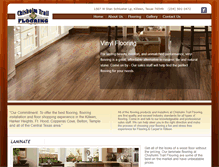 Tablet Screenshot of chisholmtrailflooring.com
